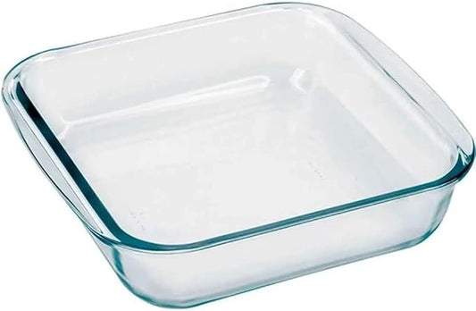 Marinex Glass Square Oven Tray, 1.8 litres, Glass, Clear, 86961